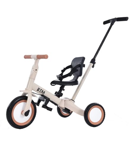 Amazon.co.jp: BTM 子供用三輪車 4in1 三輪車のりもの 押し棒